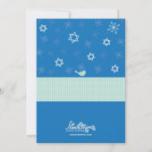 Hanukkah-Party Einladungen mit Snowman (Rückseite)