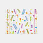 Hanukkah Party Fleece Blanket/Klein (Vorderseite (Horizontal))
