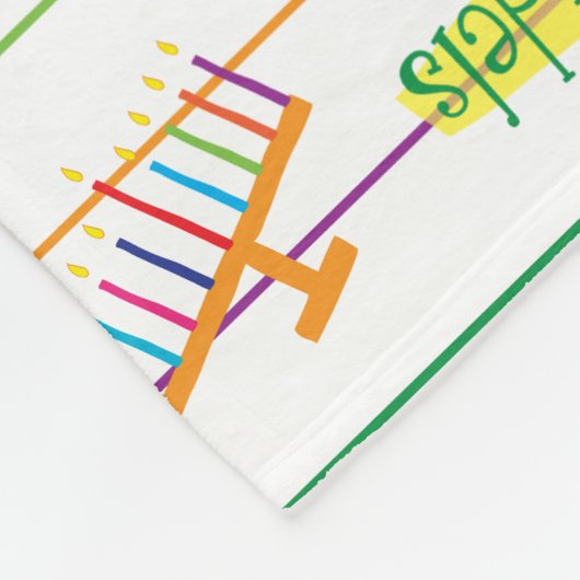 Hanukkah Party Fleece Blanket/Klein (Ecke)