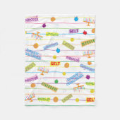 Hanukkah Party Fleece Blanket/Klein (Vorderseite)