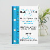 Hanukkah Party Fun Einladung (Stehend Vorderseite)