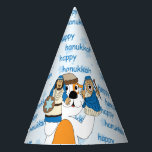 Hanukkah Party Hat "Zeevie and the Macabbees" Partyhütchen<br><div class="desc">Hanukkah Party Hat "Zeevie und die Macabbees" Fügen Sie Ihrem Hanukkah Party mit diesen niedlichen und farbenfrohen Party Hüten. Lasst uns das Party starten! Genießen Sie unsere passenden Teller,  Servietten und Becher. Happy Hanukkah/Chanukah Sameach! Danke,  dass du angehalten und einkaufen warst!!!</div>