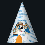 Hanukkah Party Hat "Zeevie and the Macabbees" Partyhütchen<br><div class="desc">Hanukkah Party Hat "Zeevie und die Macabbees" Fügen Sie Ihrem Hanukkah Party mit diesen niedlichen und farbenfrohen Party Hüten. Lasst uns das Party starten! Genießen Sie unsere passenden Teller, Servietten und Becher. Happy Hanukkah/Chanukah Sameach! Danke, dass du angehalten und einkaufen warst!!!</div>