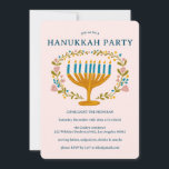 HANUKKAH PARTY Menorah Blumenreath CUSTOH Einladung<br><div class="desc">Handgezeichnete Florale von mir für Sie. Fügen Sie Ihren eigenen Text an der Vorderseite der Karte hinzu oder ändern Sie die Hintergrundfarben. Alles ist anpassbar. Auch als digitaler Download oder als Postkarteneinladung erhältlich. Für weitere Designs und Farben Karo mein Shop! Oder lass mir Bescheid, wenn du etwas Angewohntes willst. Frag,...</div>