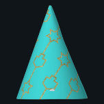 Hanukkah Party mit dem Titel "Gold Hanging Charms" Partyhütchen<br><div class="desc">Hanukkah Party Hat "Golden Dreidel und Star Hanging Charms" Personalisieren durch Hinzufügen von Text überall auf Party Hut. Wählen Sie Ihren bevorzugten Schriftart Stil, Farbe und Größe. Fügen Sie Ihrem Hanukkah Party mit diesen niedlichen und farbenfrohen Party Hüten. Lasst uns das Party loslegen! Genießen Sie unsere passenden Teller, Servietten und...</div>