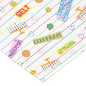 Hanukkah "Party Time" Großer Tischläufer (Ecke)