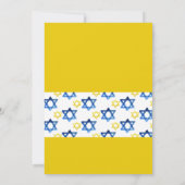 Hanukkah Party Watercolor Star von David Einladung (Rückseite)