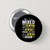 Hanukkah Passover Israel Judenjuden gemischten Sto Button (Vorne & Hinten)