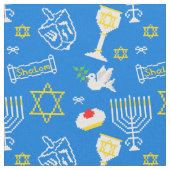 Hanukkah Pattern Stoff (Nahaufnahme)