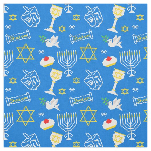 Hanukkah Pattern Stoff (Muster)