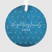 Hanukkah Peace Liebe Light Yellow Menorah Keepake Ornament (Rückseite)