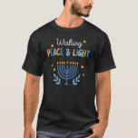 Hanukkah Peace und Light Chanukah Jüdische Überein T-Shirt<br><div class="desc">Hanukkah Peace and Light Chanukah Jüdische Matching Group</div>