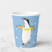Hanukkah Penguin 8 oz. Pappbecher (Vorderseite)