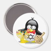 Hanukkah Penguin Magnet (Vorderseite/Rückseite)