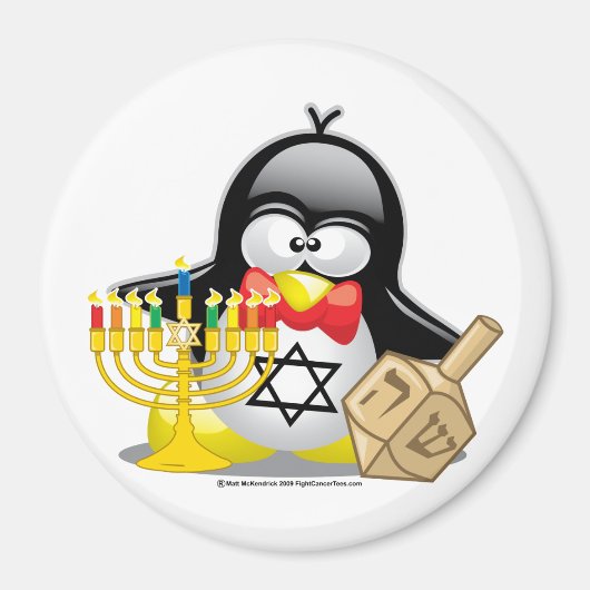 Hanukkah Penguin Magnet (Vorne)
