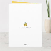 Hanukkah Personalisiert Menorah Dreidel Karte (Rückseite)