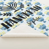 Hanukkah Personalisiert Sherpa Blanket Sherpadecke (3/4)