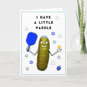 Hanukkah Pickleball Cards Feiertagskarte