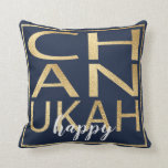 Hanukkah Pillow Chanukah Happy Gold/Blue<br><div class="desc">Hanukkah Kissen "Chanukah Happy Gold/Blue" Zwei Seiten Kissen, die in 3 Stoff Auswahl kommt (der Preis ändert sich je nach Wahl des Stoffes). Personalisieren Sie diese, indem Sie Text löschen, "glücklich" auf der Vorder- und Rückseite und durch Ihre eigene Nachricht ersetzen. Wählen Sie aus vielen Schriftart-Stilen, Farben und Größen. Die...</div>