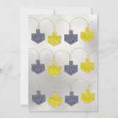 Hanukkah Pinwheels Einladung (Rückseite)