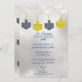 Hanukkah Pinwheels Einladung (Vorne/Hinten)