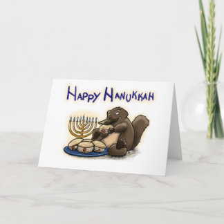 Hanukkah Platypus Karte