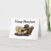 Hanukkah Platypus Karte (Vorderseite)