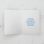 Hanukkah Polka Dot Wrapped Gift Feiertagskarte (Innenseite)