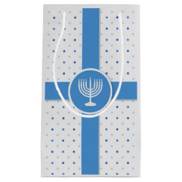 Hanukkah Polka Dot Wrapped Gift Kleine Geschenktüte
