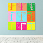 hanukkah Pop Art Leinwanddruck (Insitu (Holzboden))