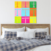 hanukkah Pop Art Leinwanddruck (Insitu (Schlafzimmer))