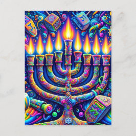 Hanukkah Postkarte