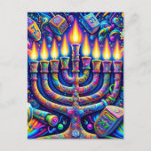 Hanukkah Postkarte (Vorderseite)