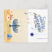 Hanukkah Postkarte (Vorderseite)