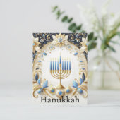 Hanukkah Postkarte (Stehend Vorderseite)