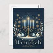 Hanukkah Postkarte (Vorne/Hinten)