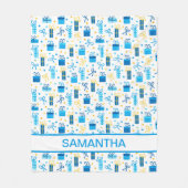 Hanukkah präsentiert Personalisiert Fleecedecke (Vorderseite)