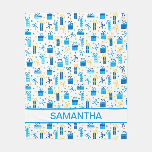 Hanukkah präsentiert Personalisiert Fleecedecke (Vorderseite)