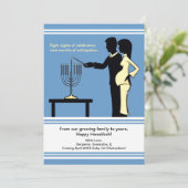 Hanukkah Pregnancy Announctions Cards 12x18 Feiertagskarte (Stehend Vorderseite)