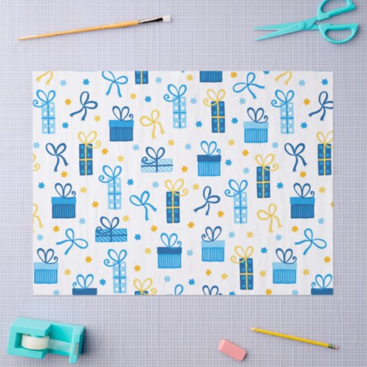 Hanukkah Presents Seidenpapier (Basteln)