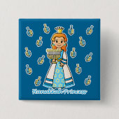 Hanukkah Princess Button (Vorderseite)