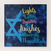 Hanukkah Puzzle (Vertikal)