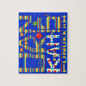 Hanukkah Puzzle für Kinder/Bl "Hanukkah ist Funukk (Vertikal)