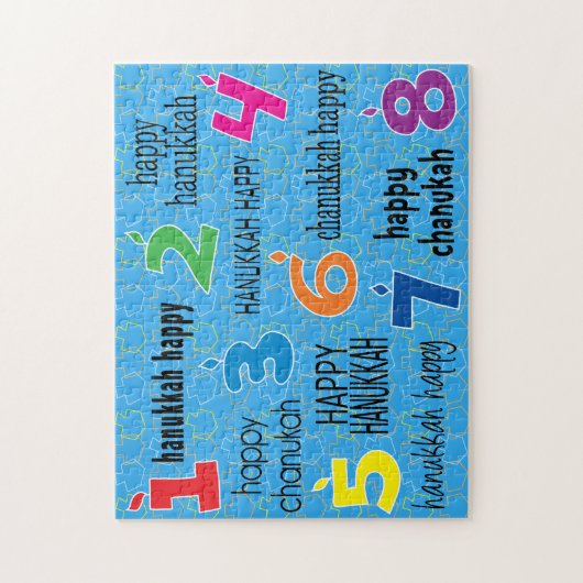 Hanukkah Puzzle "Hanukkah Happy" (Vertikal)