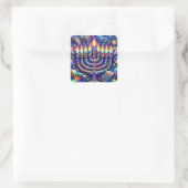 Hanukkah Quadratischer Aufkleber (Tasche)