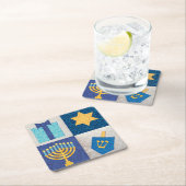 Hanukkah Quilt Untersetzer (Vor Ort)
