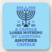 Hanukkah Quote Coasters Getränkeuntersetzer (Vorderseite)
