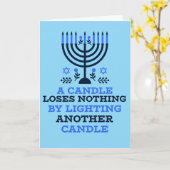Hanukkah Quote Hanukkah Card Karte (Gelbe Blume)