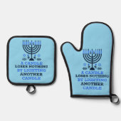 Hanukkah Quote Potholder Set (Vorderseite)