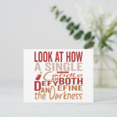 Hanukkah Quotes Ankündigungspostkarte (Stehend Vorderseite)